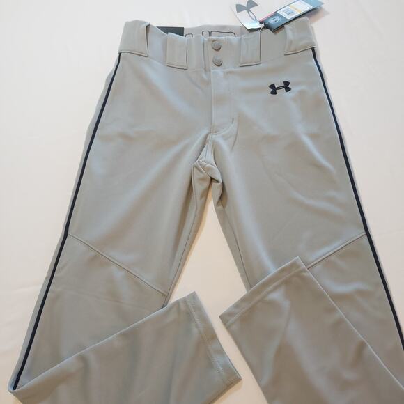 Under Armour Softball Baseball Pants Youth Size Medium YMD HeatGear Grey NWT - Picture 2 of 4